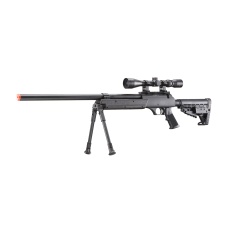 WellFire APS SR-2 Modular Airsoft Sniper Rifle - Scope & Bipod - BLACK