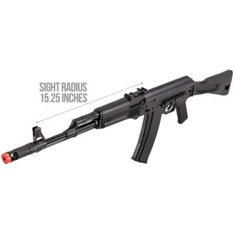 WellFire AK74 Gas Blowback GBB Airsoft Rifle - BLACK