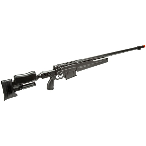 WellFire MBG86B Bolt Action Gas Powered Airsoft Sniper Rifle (Color: Black)