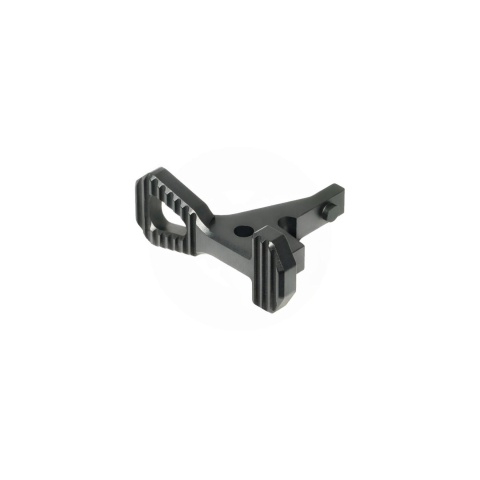 Maxx Model CNC Aluminum Enhanced Bolt Catch for Wolverine MTW Airsoft Rifles (Style A)(Black)