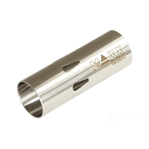 Maxx Model Type F CNC Hardened Stainless Steel Airsoft AEG Cylinder (110-200mm)