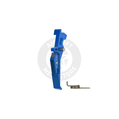 Maxx Model CNC Aluminum Advanced Speed Trigger for M4 / M16 Series Airsoft AEGs (Style E)(Blue)
