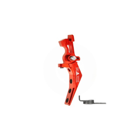 Maxx Model CNC Aluminum Advanced Speed Trigger for M4 / M16 Series Airsoft AEGs (Style B)(Red)