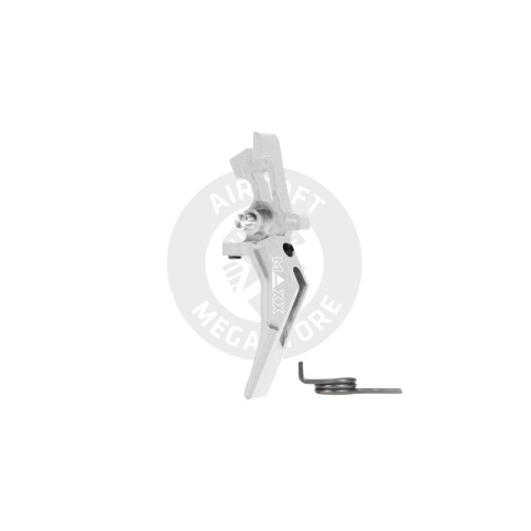 Maxx Model CNC Aluminum Advanced Speed Trigger for M4 / M16 Series Airsoft AEGs (Style B)(Silver)