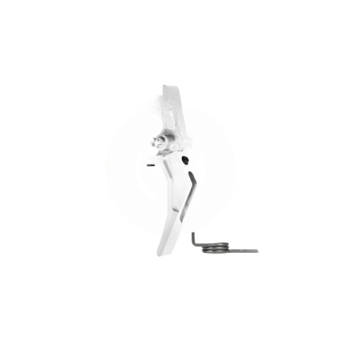 Maxx Model CNC Aluminum Advanced Speed Trigger for M4 / M16 Series Airsoft AEGs (Style B)(Silver)