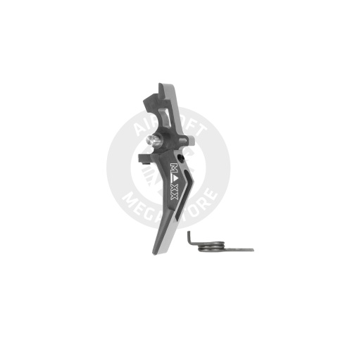 Maxx Model CNC Aluminum Advanced Speed Trigger for M4 / M16 Series Airsoft AEGs (Style B)(Titan)