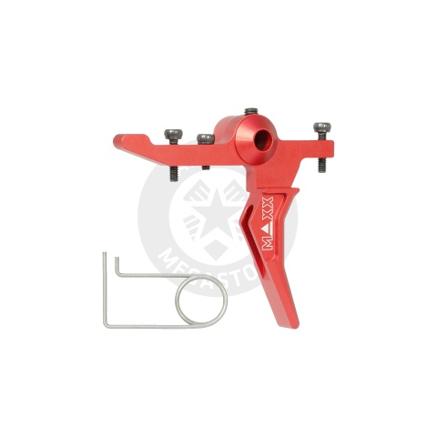 Maxx Model CNC Aluminum Advanced Speed Trigger for Wolverine MTW (Style B)(Red)