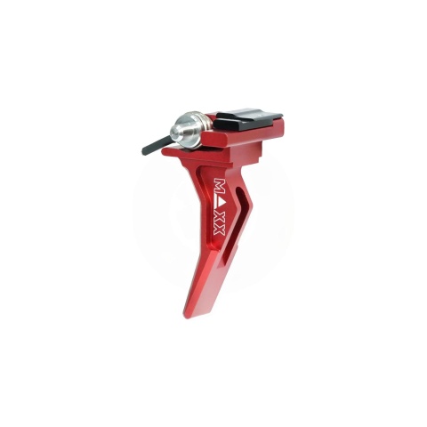 Maxx Model CNC Aluminum Advanced Speed Trigger for Scorpion EVO (Style B)(Red)