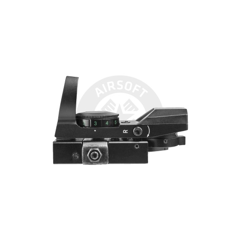 NcStar Red & Green Reflex Sight with 4 Reticles - Black