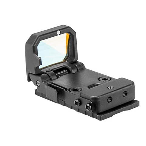 NcStar Mod 2 Flip-Up Red Dot Sight for Glock Series Airsoft Gas Blowback Pistols (Color: Black)