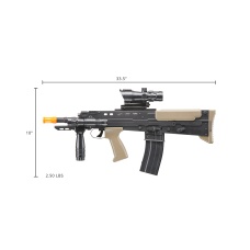 UK Arms L85 Airsoft Spring Powered Rifle (Color: Black & OD Green)