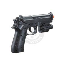 UK Arms P2218C Airsoft Spring Powered Pistol w/ Laser - BLACK