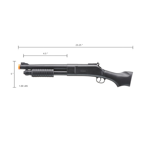 UK Arms Pump Action Polymer Spring Shotgun (Color: Black)