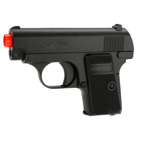 Double Eagle P328BAG Spring Compact Airsoft Pistol - BLACK
