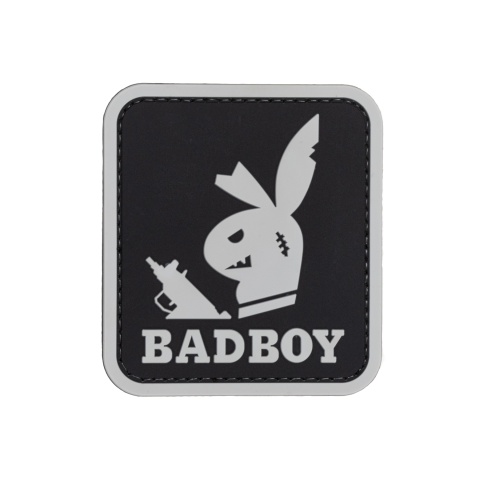 Bad Boy with Gun PVC Patch (Color: Black)