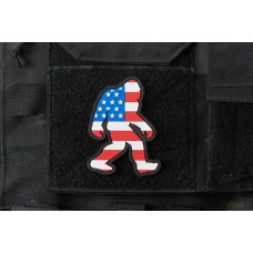 Bigfoot with U.S. Flag PVC Morale Patch