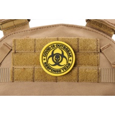 Covid-19 Outbreak Response Team PVC Patch (Color: Yellow)
