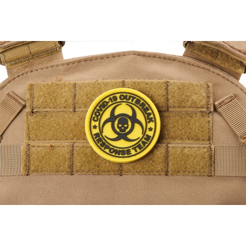 Covid-19 Outbreak Response Team PVC Patch (Color: Yellow)
