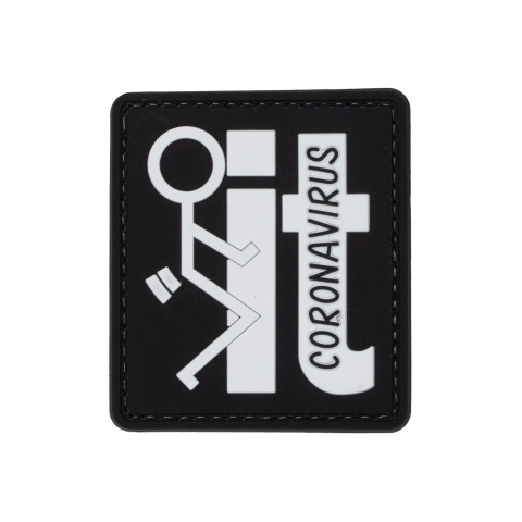 Fuck It Coronavirus PVC Patch (Color: Black and White)