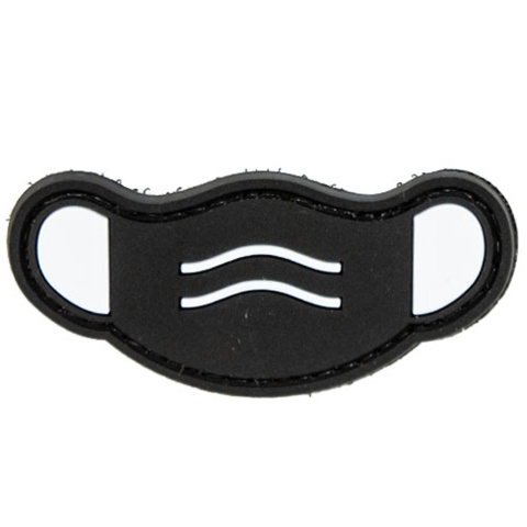 Covid 19 Face Mask Morale Patch (Color: Black)