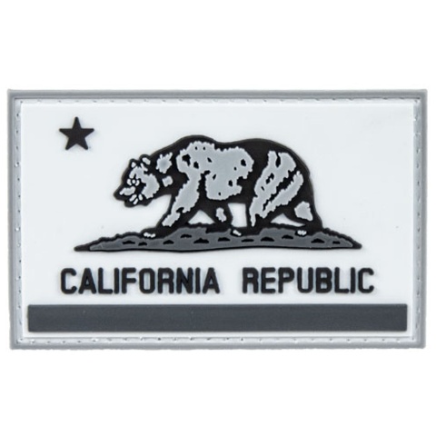California Republic PVC Morale Patch (Color: Black / Gray)