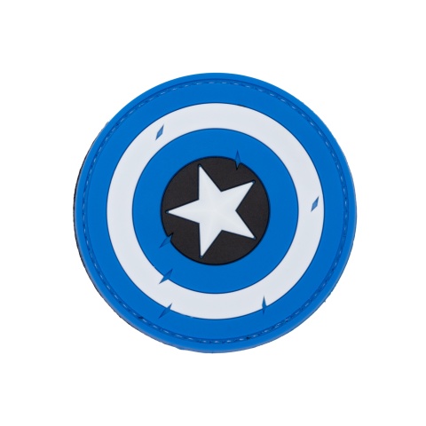 Captain America Battle Worn Shield PVC Patch (Color: Blue)