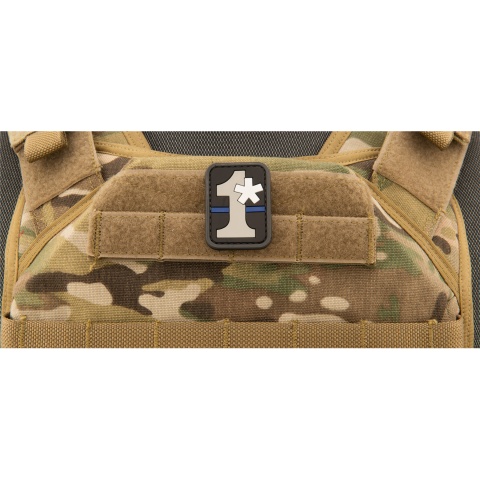 1 Asterisk PVC Patch (Color: Black)