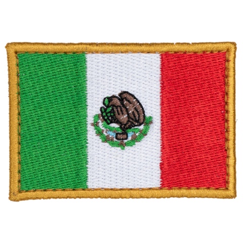 Embroidered Mexican Flag Patch