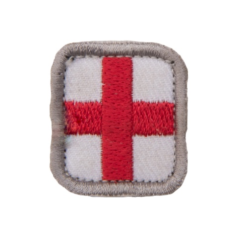 Embroidered Red Cross MED Logo Patch (Color: Red)