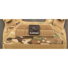 Glow in the Dark Black Sheep Small PVC Patch (Color: Black)