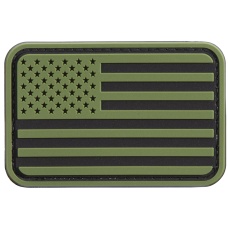 US Flag PVC Patch (Color: OD Green / Black)