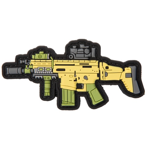 PVC Morale Patch MK17 (Color: Yellow / Green / Grey)