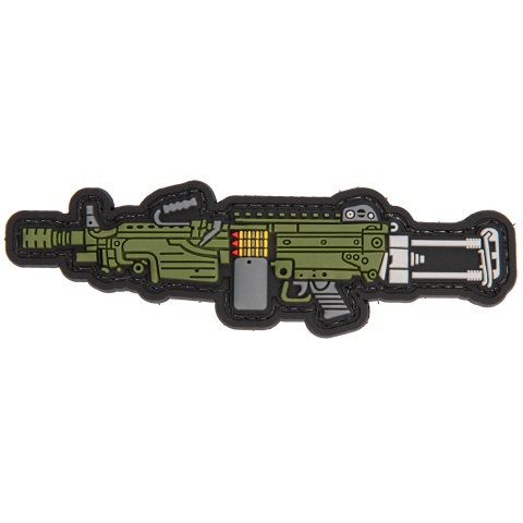 PVC Morale Patch M249 (Color: OD Green)
