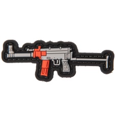 PVC Morale Patch Type 79 (Color: Grey / Red)