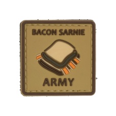 Bacon Sarnie Army PVC Patch (Color: Coyote Tan)
