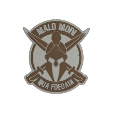 Malo Mori Qua Foedari PVC Patch (Color: Gray)