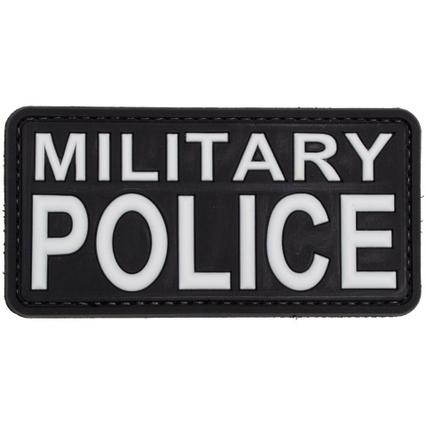 Military Police PVC Patch (Color: White and Black)