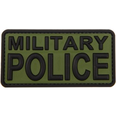 Military Police PVC Patch (Color: Green and Black)