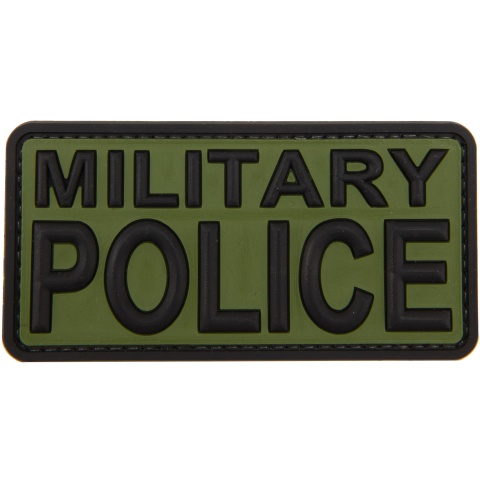 Military Police PVC Patch (Color: Green and Black)