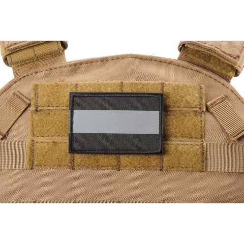 Black Background Reflective Morale Patch