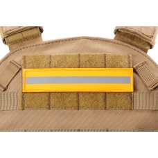 Orange Background Long Reflective Morale Patch