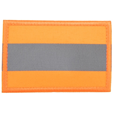 Reflective Orange Background Patch (Color: Orange)