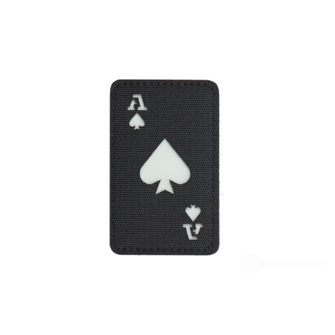 Reflective Poker Ace Morale Patch (Color: Black)