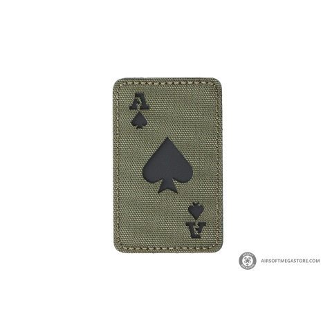 Reflective Poker Ace Morale Patch (Color: OD Green)