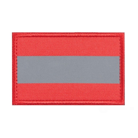Reflective Red Background Patch (Color: Red)