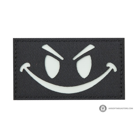 Reflective Evil Smiley Glow in the Dark Morale Patch