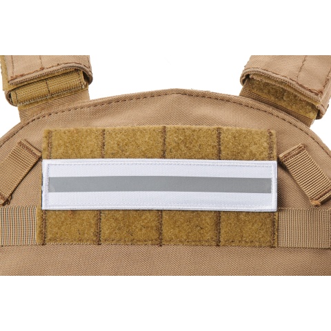 Long Long Reflective Morale Patch (Color: Silver)