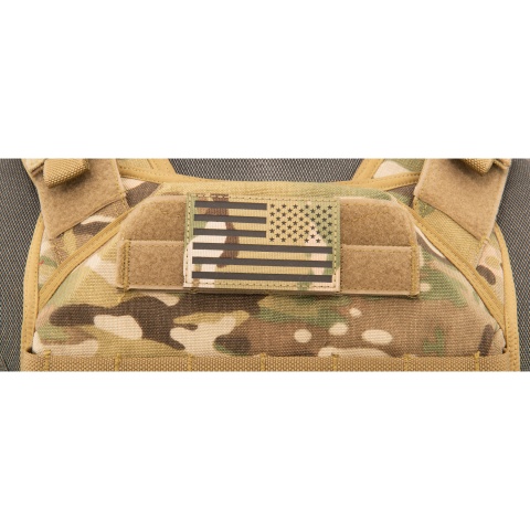 Reflective Fabric Reverse US Flag (Color: Multi)