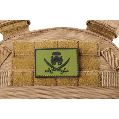 Star Wars Stormtrooper with Swords PVC Morale Patch (Color: OD Green)