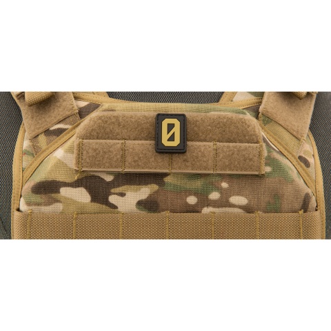 Number 0 PVC Patch (Color: Tan)